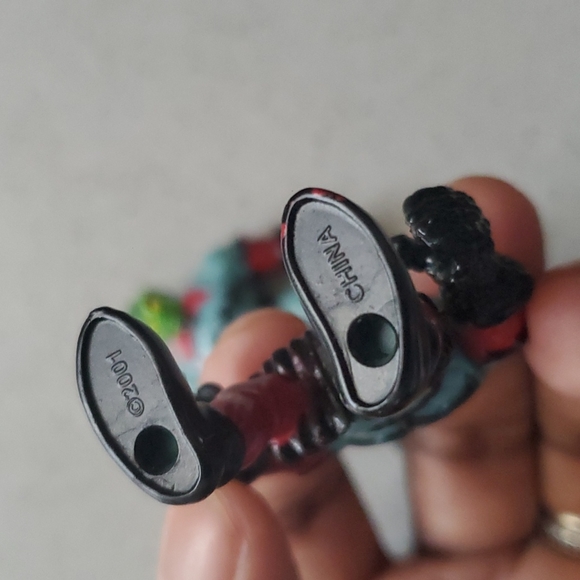 Vintage 2001 Fisher-Price Goblin's Dungeon Goblin Green Face 2" Tall Toy Figure - Picture 3 of 5